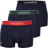 Lacoste Men's Underwear Lacoste Casual Trunks 3-pack - Navy Blue/Green/Red/Navy Blue