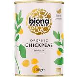 Beans & Lentils Biona Organic Black Chick Peas 400g