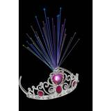 Smiffys Light Up Fibre Optic Tiara, Pink Jewels, One Size