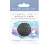 The Konjac Sponge Co. Premium Facial Puff Sponge with Bamboo Charcoal Half Ball Shape