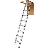 Aluminum Ladders None Telescopic Loft Ladder 2.9m
