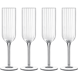 Transparent Champagne Glasses Luigi Bormioli 11283/01 Bach Champagne Glass 20.7cl 4pcs