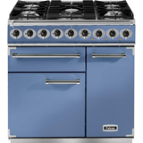 Dual Fuel Ovens Cookers Falcon F900DXDFCA/NM Blue