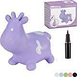 Plastic Hoppers Hoppimals T-TFF-NN135 Tootiny Space Hopper for Children-Bouncing Animal from 1 Year and Above, Purple