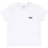 Hugo Boss Kid's T-shirt with Embroidered Logo - White (J05P01)