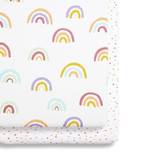 Snüz Fabrics Snüz Rainbow Bedside Crib Fitted Sheets 2-pack 19.7x35.4"