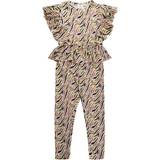 Viscose Jumpsuits Children's Clothing The New Floral Aop Try Trouser Dress - Tiger Aop (TN4069)