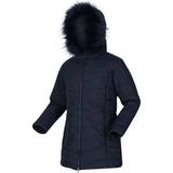Hood with fur Outerwear Regatta Kid's Fabrizia Insulated Jacket - Navy
