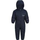 Fleece Lined Rain Overalls Children's Clothing Regatta Kid's Splosh III Waterproof Puddle Suit - Navy