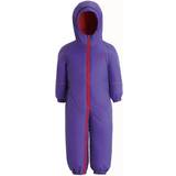 Fleece Lined Rainwear Regatta Kid's Splosh III Waterproof Puddle Suit - Peony Purple