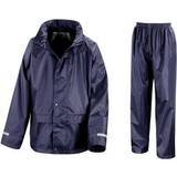 Removable Hood Rain Sets Children's Clothing Result Junior Core Rain Suit - Navy (R225J)
