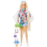 Barbie Toys Barbie Extra Doll 12 in Floral Outfit with Pet Bunny