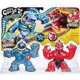 Rubber Figures Heroes of Goo Jit Zu Dino X-Ray Fossil Faceoff Thrash the Megalodon vs Verapz