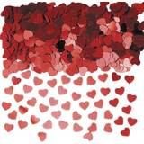 Amscan 14 g Sparkle Heart Metal Confetti Party Accessory, Red