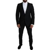 Dolce & Gabbana Men's Slim Smoking 2 Piece MARTINI Suit Black KOS1822 IT50 L