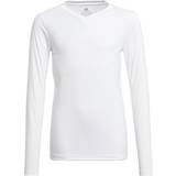 Polyester Base Layer adidas Long Sleeve Baselayer T-shirt Kids - White