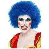 Circus & Clowns Short Wigs Fancy Dress Smiffys Crazy Clown Wig Blue