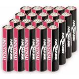 Batteries - Rechargeable Standard Batteries - Red Batteries & Chargers Ansmann Industrial Alkaline AAA 20-pack