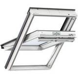 White Windows Velux CK04 GGU 0070 Aluminium Top Hung Window Double-Pane 55x98cm