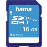 Hama SDHC Class 10 UHS-I U1 V10 80 MB/s 16GB