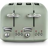 Cool touch Toasters De'Longhi Argento Flora 4 Slot