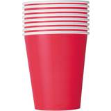 Unique Party 3126 9oz Red Paper Cups, Pack of 8