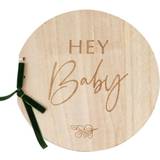 Ginger Ray Baby Shower Guest Book, Hey Baby Botanical Baby Shower, Wooden Guestbook, Baby Shower Keepsake, Baby Shower Gift, Neutral Baby Shower