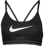 Nike Dri-FIT Indy Light-Support Padded Graphic Sports Bra - Black/White