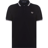Tops on sale Fred Perry Twin Tipped Polo Shirt - Black