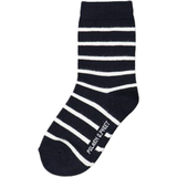 Stripes Underwear Polarn O. Pyret Kid's Striped Socks 2-Pack - Dark Navy Blue
