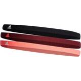 Sportswear Garment Headbands adidas Hairband 3-pack Unisex - Black/Shadow Red/Turbo