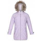Parkas - Polyester Jackets Regatta Kid's Abbettina Waterproof Insulated Parka Jacket - Lilac Frost High Shine