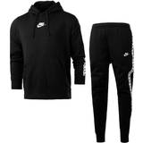 Jumpsuits & Overalls Nike Sportswear Sport Essentials Fleece Tracksuit Men - Black/White