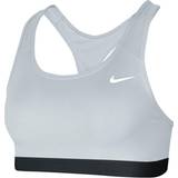 Spandex Underwear Nike Swoosh Sports Bra - Carbon Heather/White