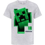 Minecraft Boy's Creeper Inside T-shirt - Grey
