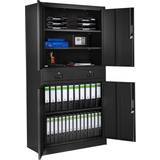 tectake Lockable Storage Cabinet 90x180cm