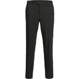 Viscose Trousers & Shorts Jack & Jones Super Slim Fit Suit Trousers - Black/Black