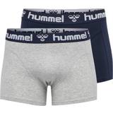 Hummel Men Men's Underwear Hummel Mars Boxers 2-pack - Grey Melange/Total Eclipse