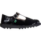 Children's Shoes Kickers Junior Kick T-Bar Patent - Black