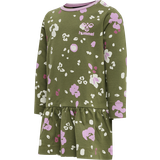 18-24M - Ruffled dresses Hummel Alisa Dress L/S - Capulet Olive (214045-6414)