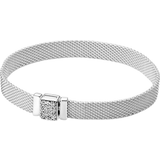 Pandora Reflexions Sparkling Clasp Bracelet - Silver/Transparent