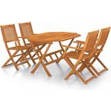 vidaXL 3086996 Patio Dining Set, 1 Table incl. 4 Chairs
