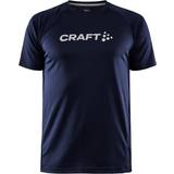 Craft Sportswear Men - Sportswear Garment T-shirts Craft Sportswear Core Unify Logo T-shirt Men - Navy Blue