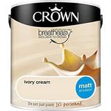 Crown Breatheasy Ceiling Paint, Wall Paint Ivory Cream 2.5L