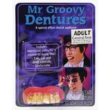 Bristol Novelty Mr Groovy Dentures Fake Teeth With Impression Putty