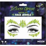 Smiffys Neon UV Face Jewels Intense Green