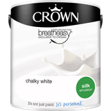 Crown Breatheasy Ceiling Paint, Wall Paint Chalky White 2.5L