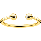 Rings Thomas Sabo Charm Club Dots Stones Ring - Gold/Transparent