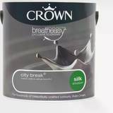 Crown Grey - Wall Paints Crown Breatheasy Silk Ceiling Paint, Wall Paint city break 2.5L
