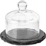 Transparent Butter Dishes APS Slate Cloche Butter Dish